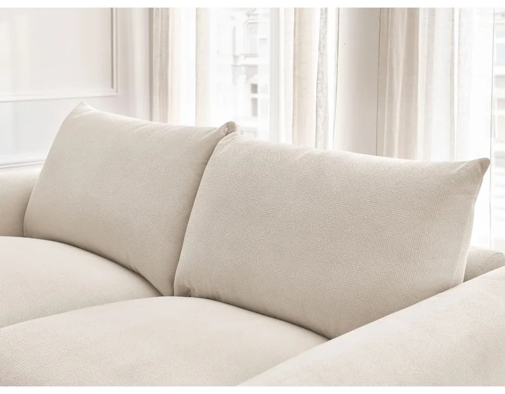 Krémszínű kinyitható kanapé 214 cm Ernest – Bobochic Paris