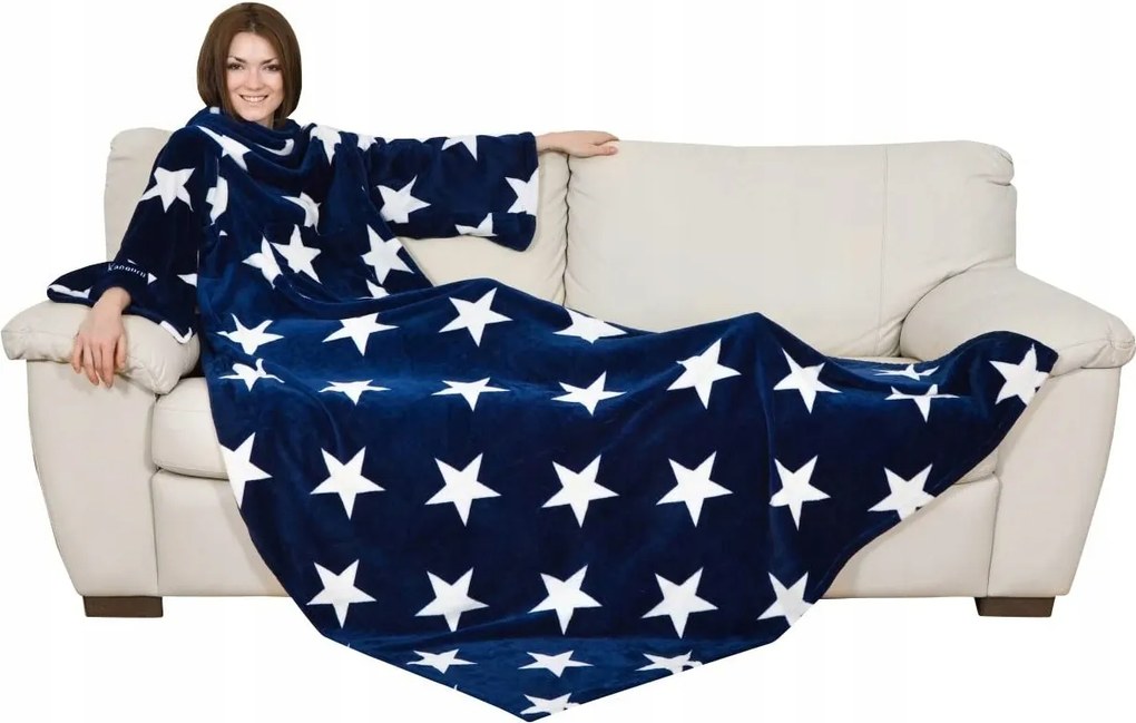 Márkás Prémium Aranyos Meleg Takaró Pléd Pulóver Ujjú Zsebbel Kn