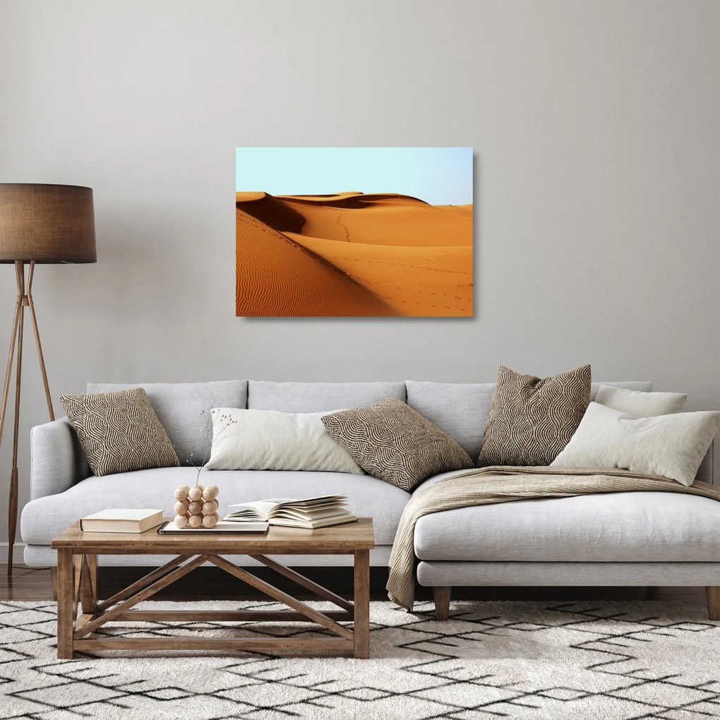 Kép - Mászni a sivatagban (üvegen) (70x50 cm)