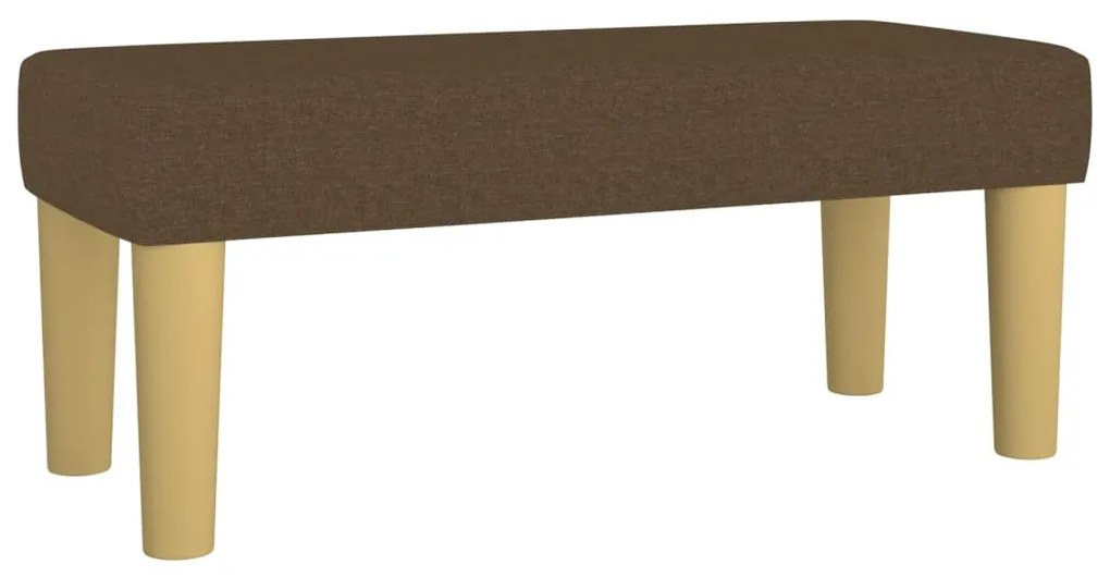 sötétbarna szövet rugós ágy matraccal 120 x 200 cm