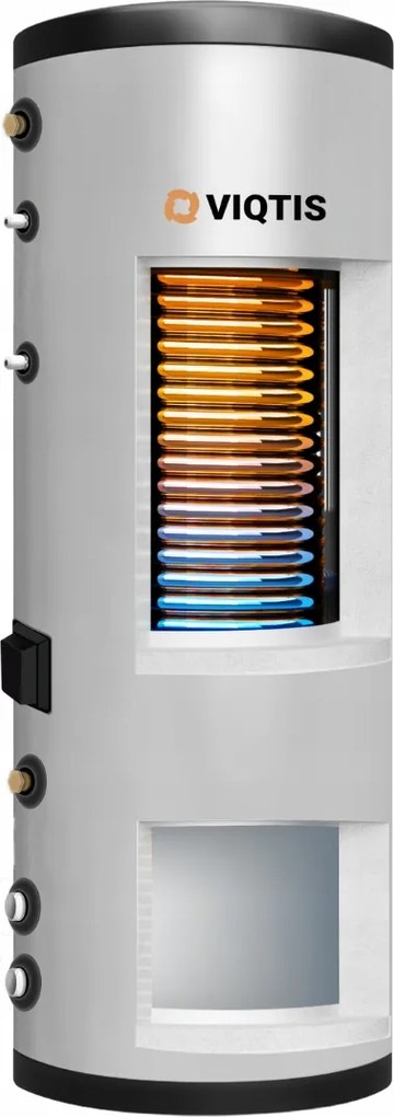 Viqtis Kombinált tartály rozsdamentes acél (300L Cwu) (100L Co) Passzív