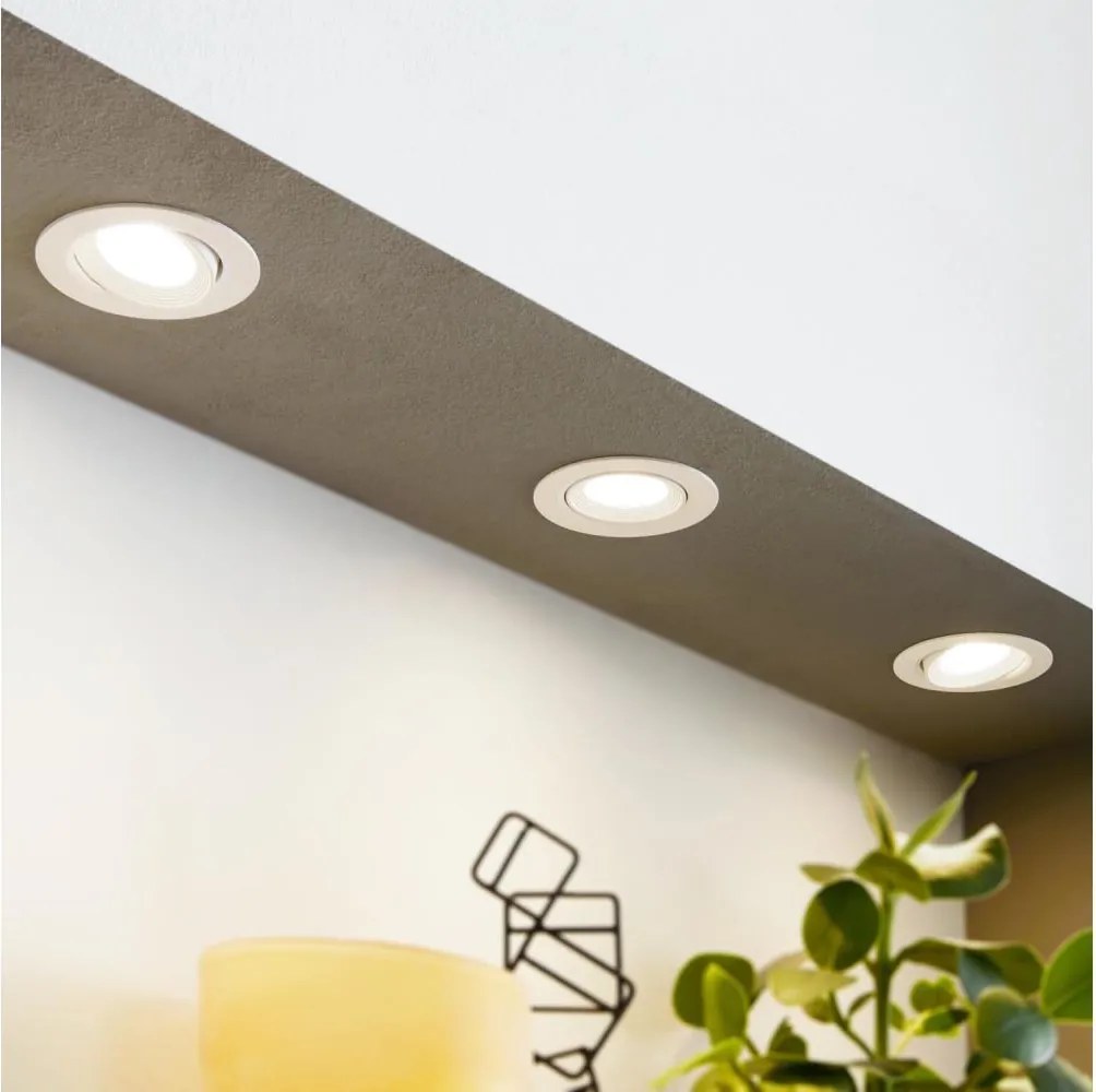 Eglo 32896 - 3 darabos SARTIANO beépíthető mennyezeti lámpa LED/5W/230V