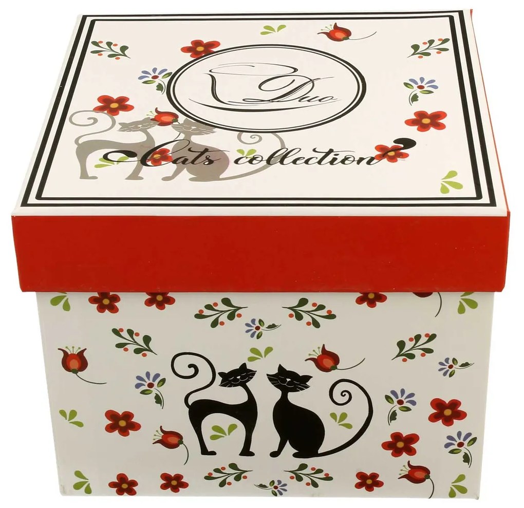 Cicás porcelán teás csésze aljjal két személyes 280 ml