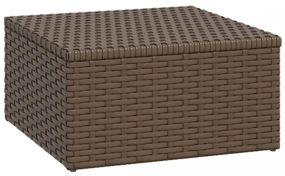 barna polyrattan kerti ülőgarnitúra