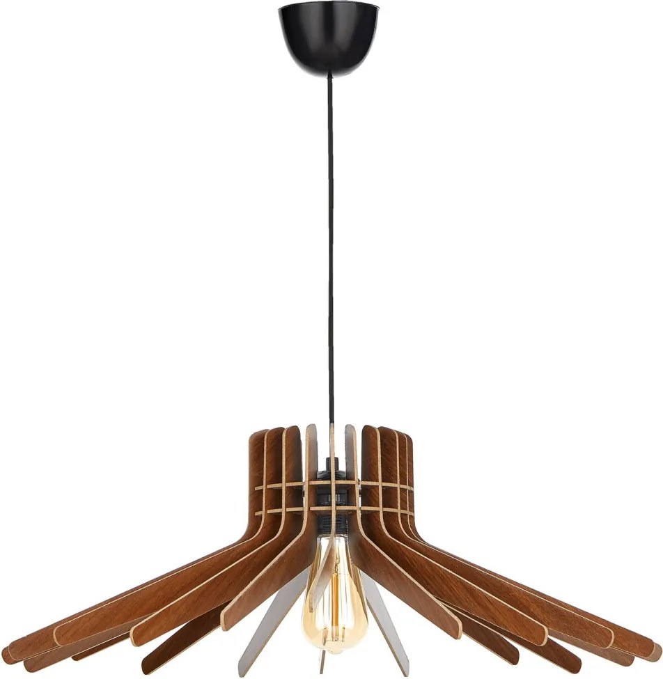 Boomerang függőlámpa, dió, Ø59 cm