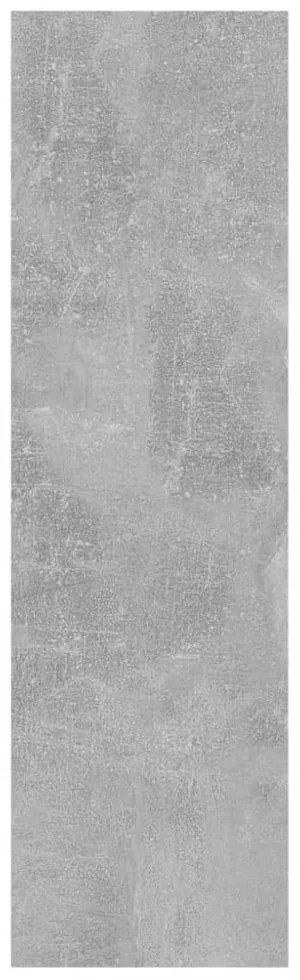 betonszürke szerelt fa fali polc 75 x 16 x 55 cm