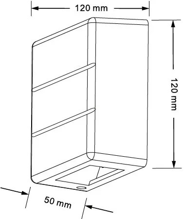 Immax 08521L - LUXLINE LED kültéri fali lámpatest 6W/230V 3000K IP54 fehér