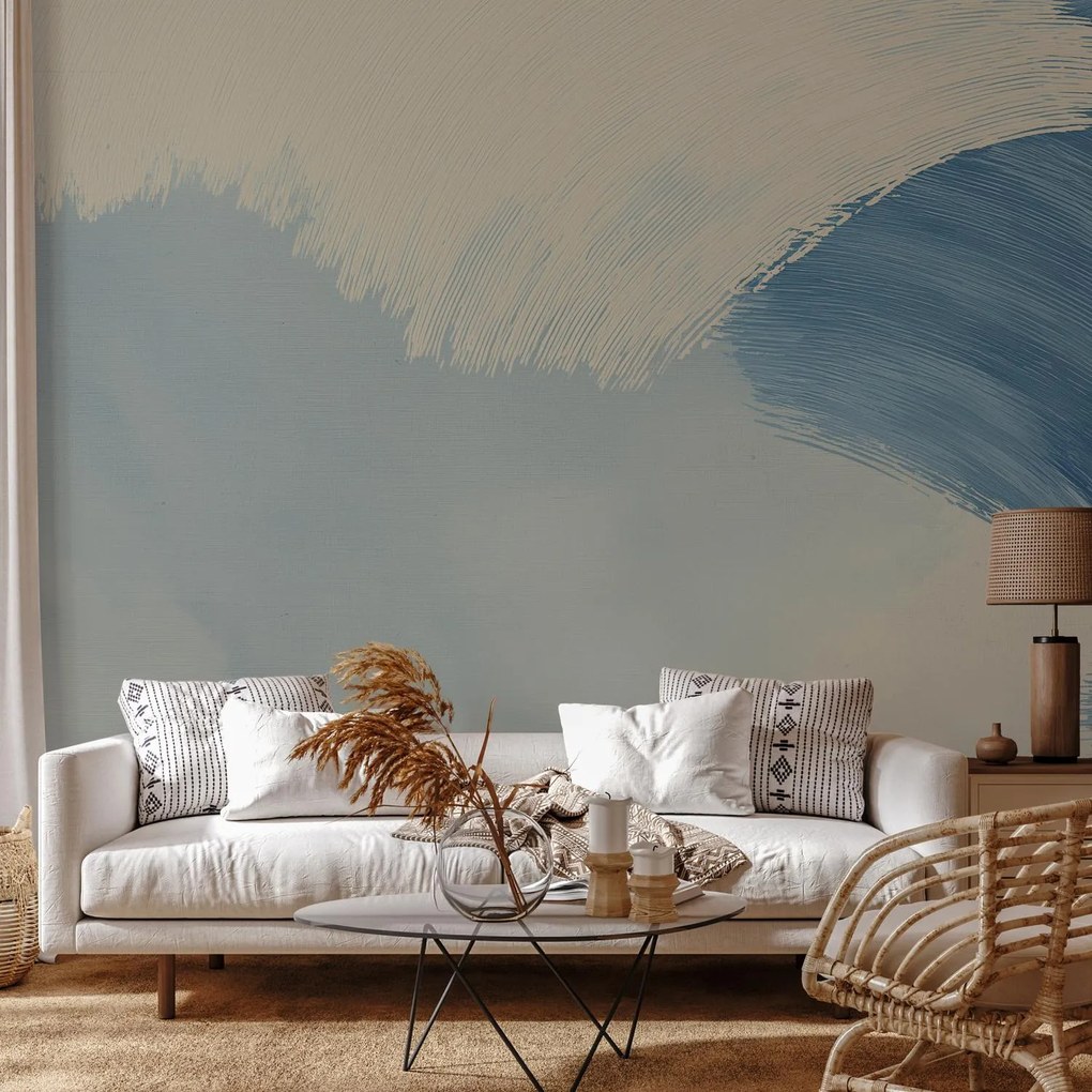 Fotótapéta - Kék vonások (147x102 cm)