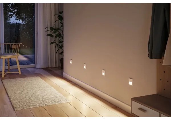 Paulmann 79999 - LED 1W lépcsővilágítás TSARO 230V Follow/fehér