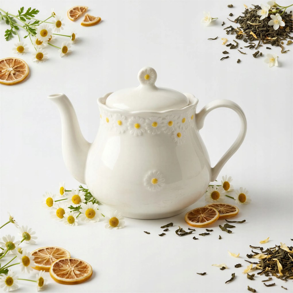 Kerámia Teáskanna 0.8L Elegáns És Funkcionális Daisy Line