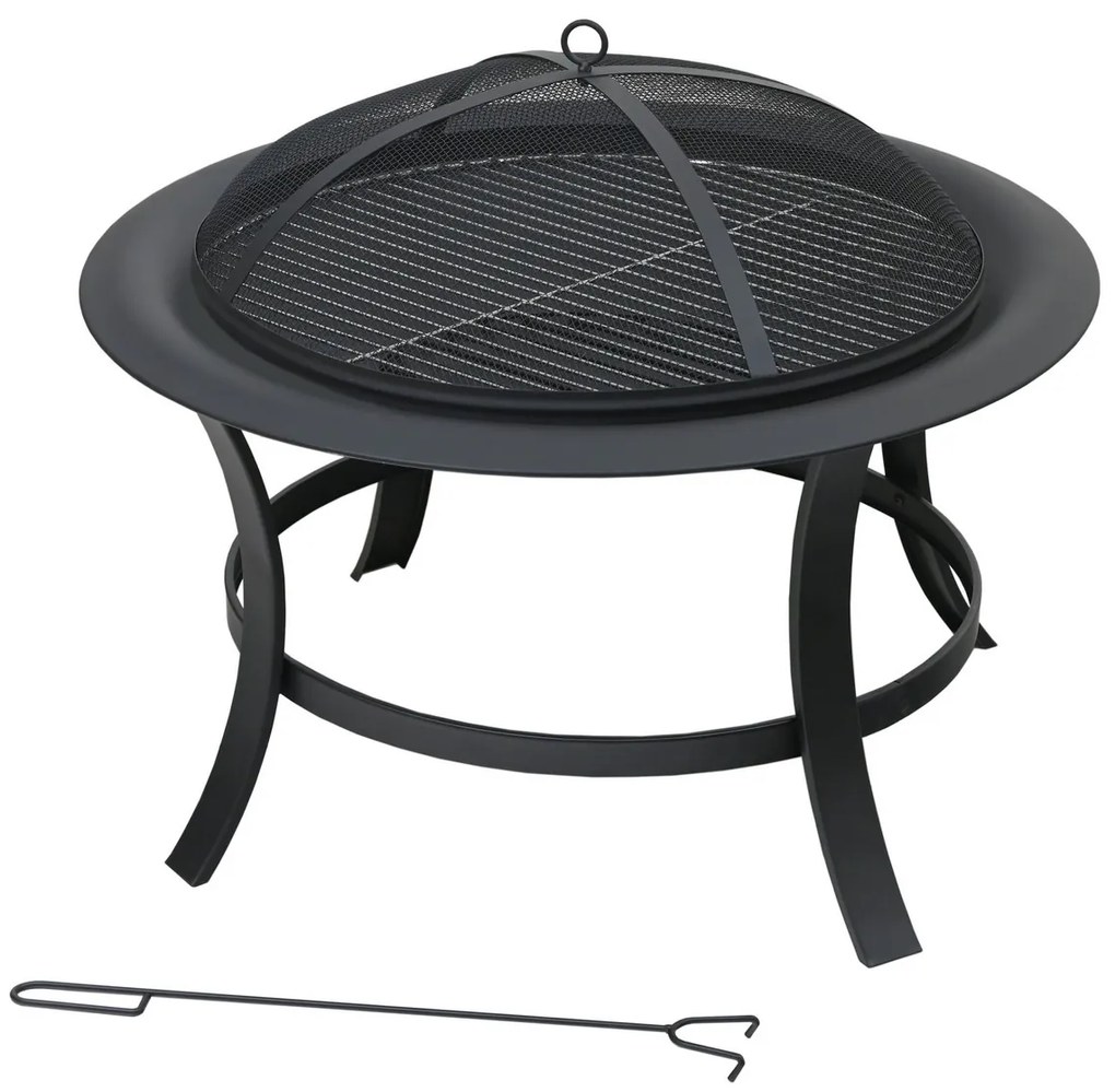 Cattara 13016 Taal tűzrakó grillráccsal és fedél
