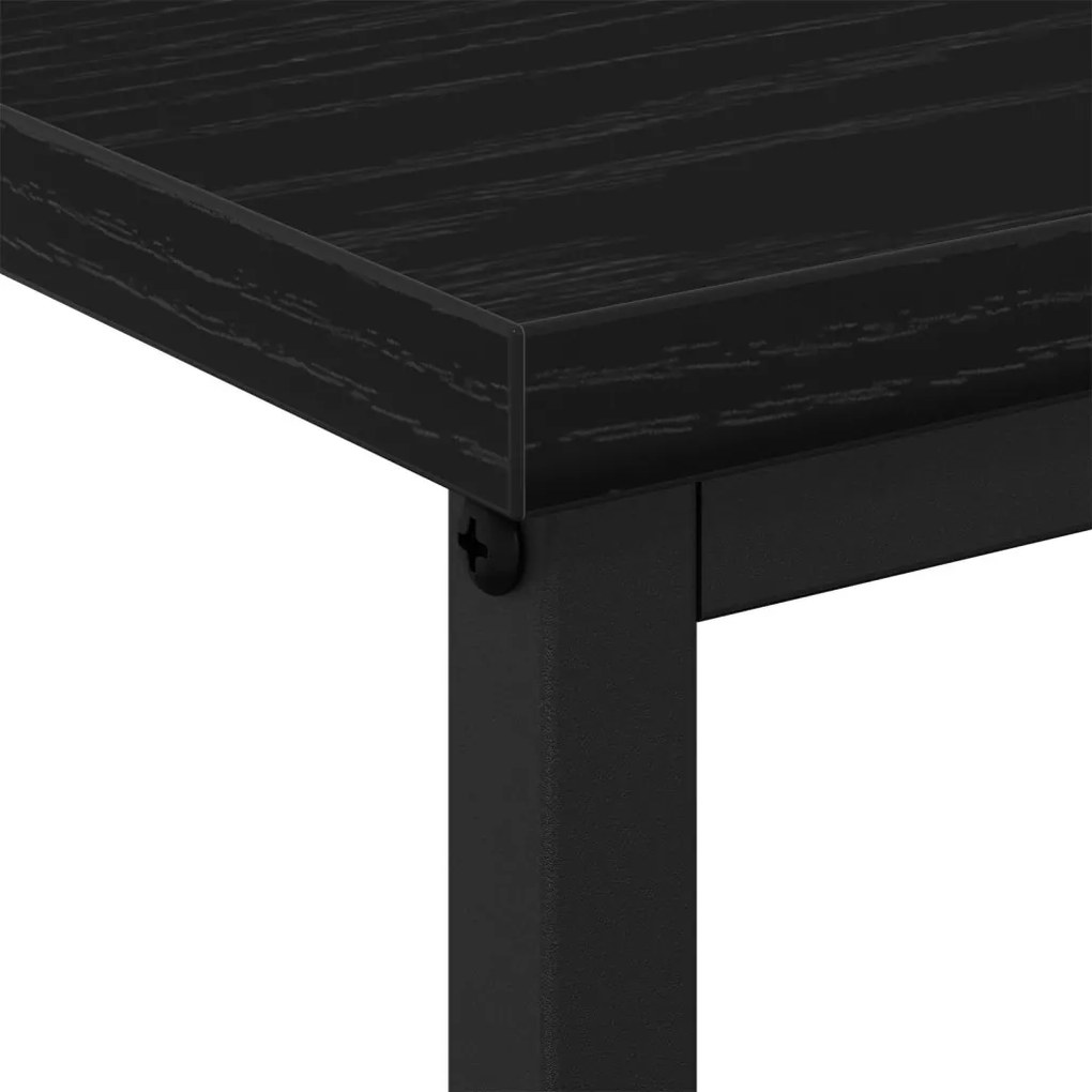 Éjjeli szekrények 2 db Fekete tölgy 41x31x80 cm MDF