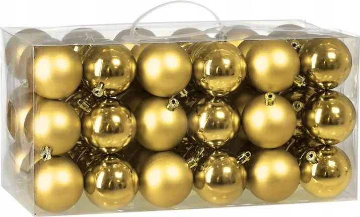 Karácsonyfa Bombák 6cm 54 Db-os Bomba Szett Arany