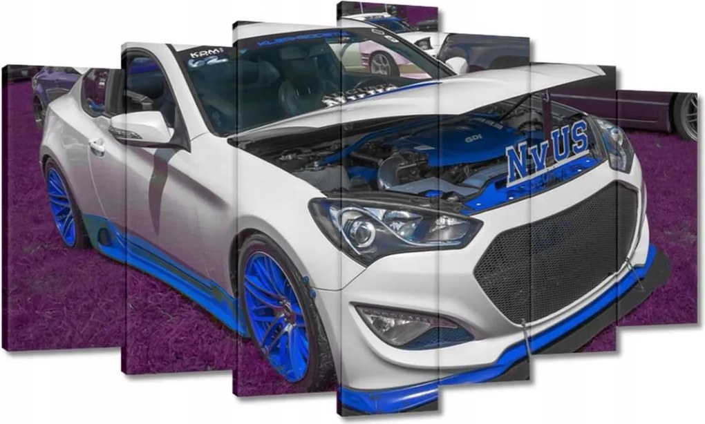 Vászonkép 140x80 Fehér sportautó