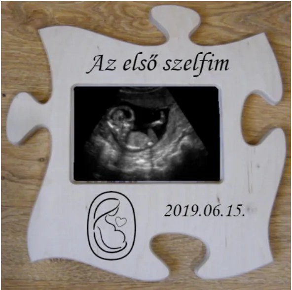 Az első szelfim puzzle képkeret