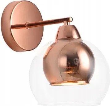 Clara fali lámpa 1 lángos rozé arany 237501-31
