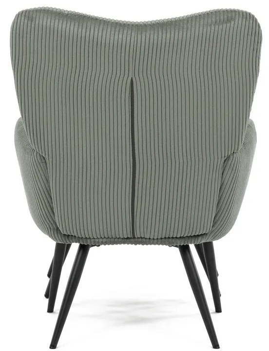 Pihenőfotel lábtartóval L7285 GRN6, zöld