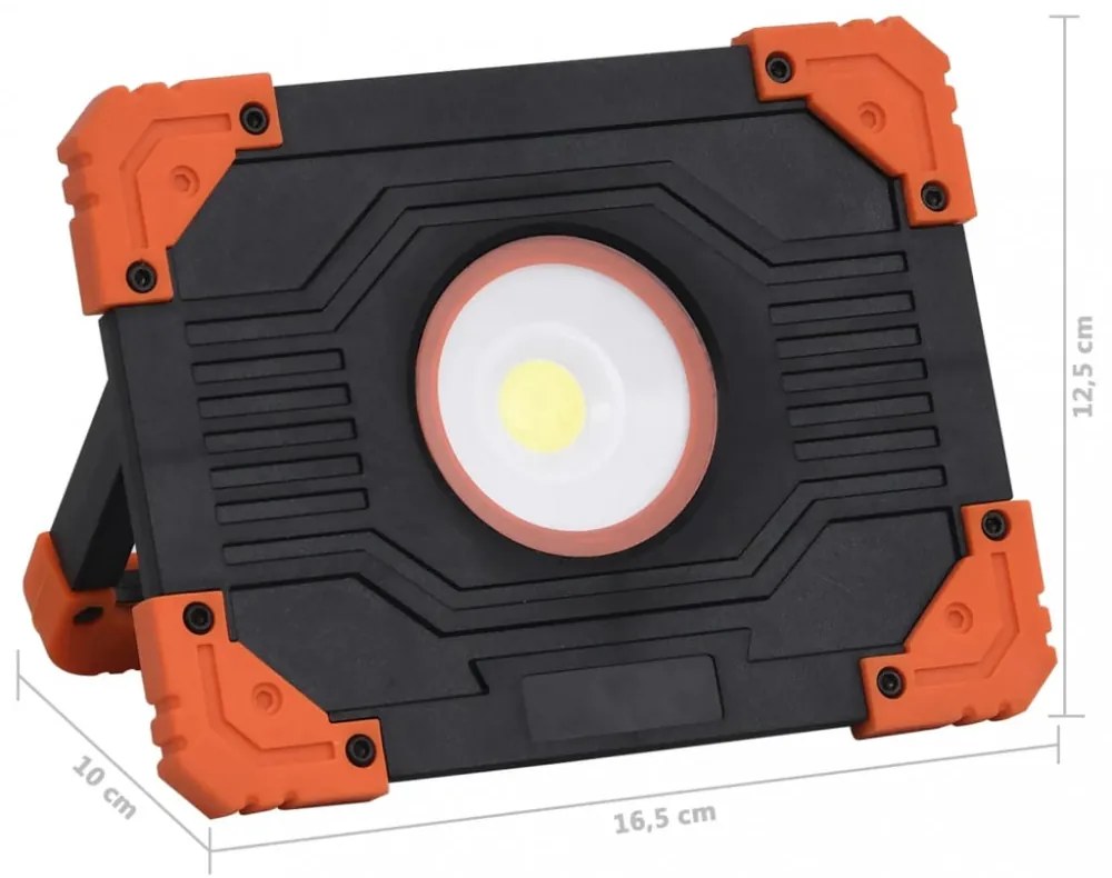 hideg fehér fényű hordozható ABS LED-reflektor 10 W