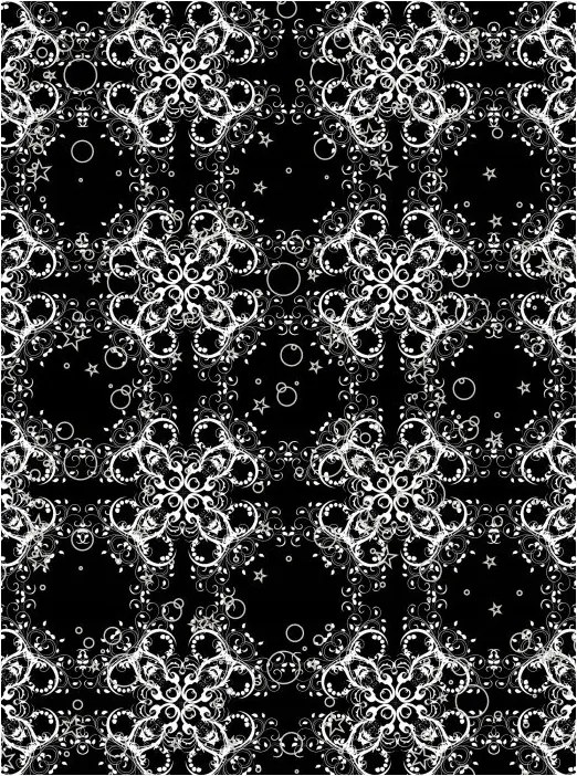 Flizelin fotótapéta Fekete-fehér Dísz Elegancia Minták 206x275 +ragasztó