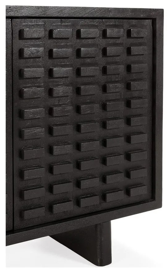 Fekete mangófa komód 200x80x40 cm Inaya – MOME