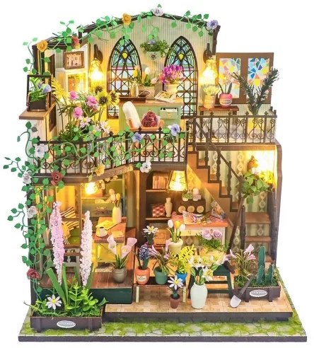 2Kids Toys - Darcyin virágos házikó mini 2xAAA elemmel