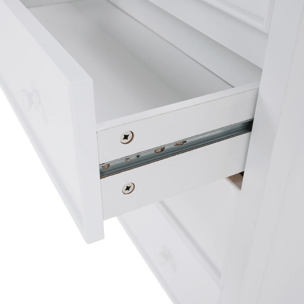 Komód, fehér, TEANA