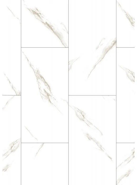 Mexen River White vinil panel minta 610 x 305 mm SPC 6,5 mm, IXPE 1,5 mm, 4 V-nút Jazz White - F1150-S