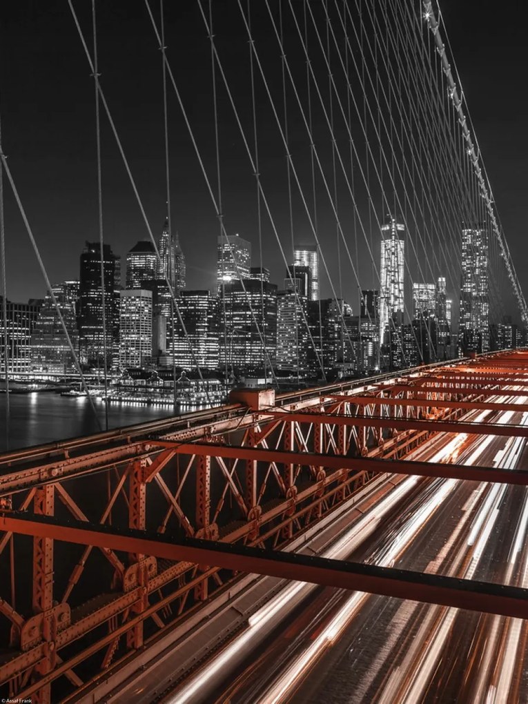 Poszter 30x40cm Brooklyn híd este 2, Assaf Frank
