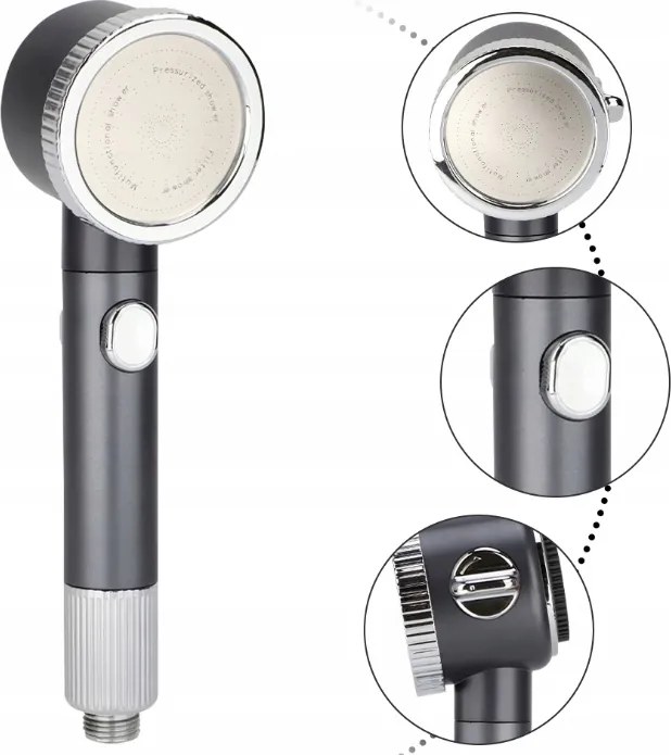 Modern Zuhanyfej Zuhanyszűrő Masszázs Tömlő Nyomásfokozó