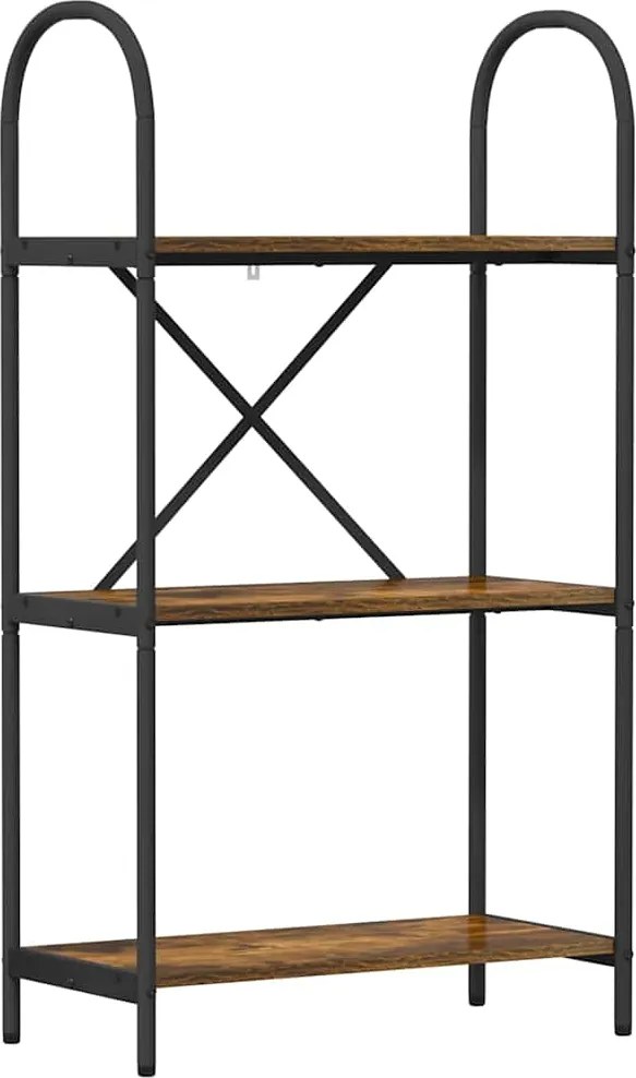 vidaXL Könyvespolc Füstölt tölgy 60 x 30 x 109 cm Faanyag