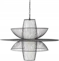 Függőlámpa Ipari Fém Mennyezeti 77 cm fekete mennyezeti vezetékes