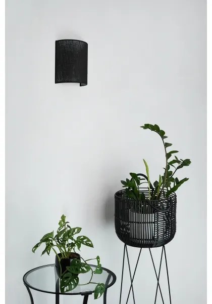 Brilagi - Fali lámpa SEMI 1xE27/15W/230V, 20 cm, fekete