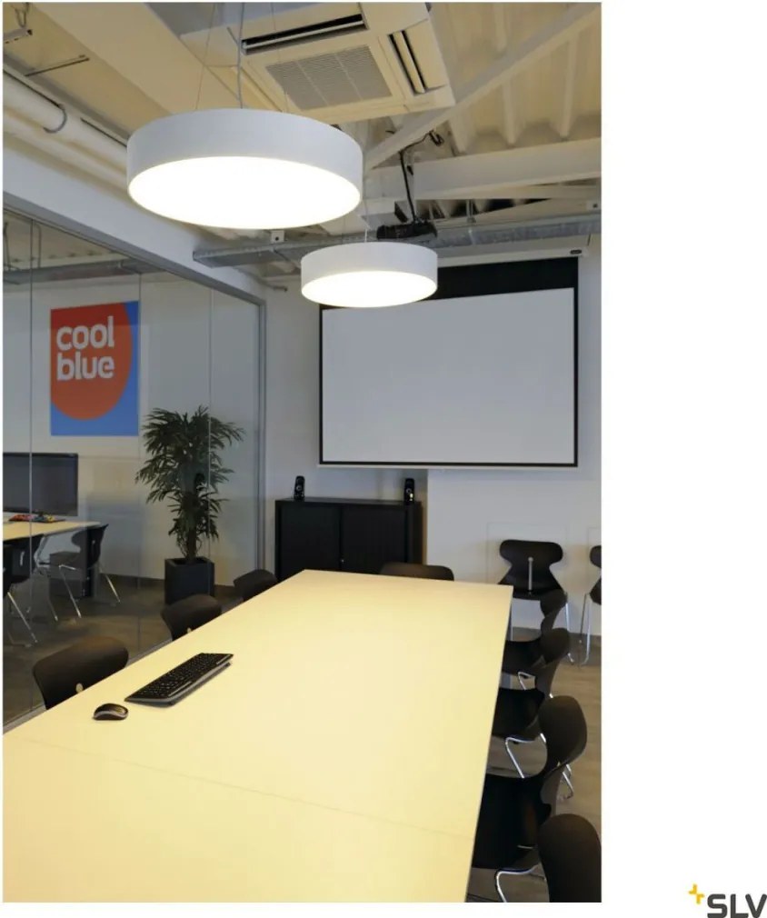 SLV 1007293 MEDO Modern Kültéri Mennyezeti Lámpa Fehér LED IP50