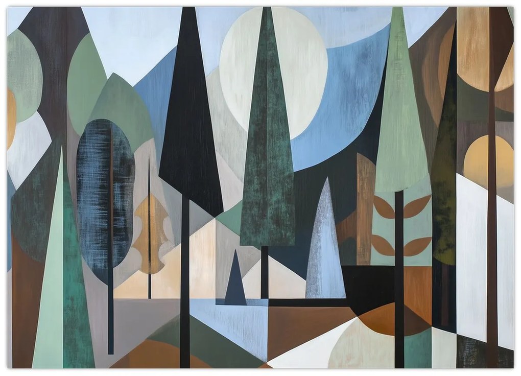 Kép - Természetes geometriai absztrakció II. (70x50 cm)