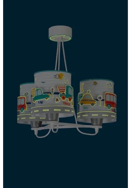 Dalber 61687 - Gyerek csillár BABY TRAVEL 3xE27/60W/230V