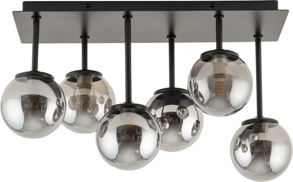 Sigma lighting modern mennyezeti lámpa tulia fekete szürke sig33500