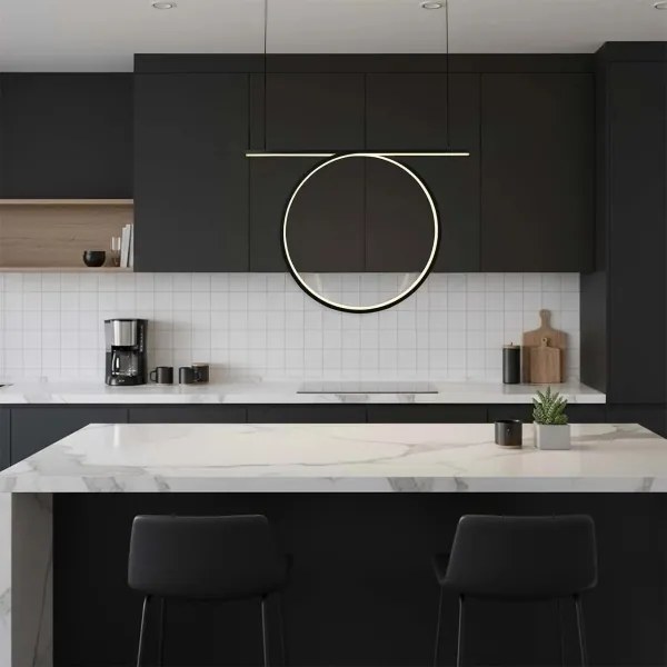 LED csillár kábelen ODETTA LED/30W/230V 4000K fekete