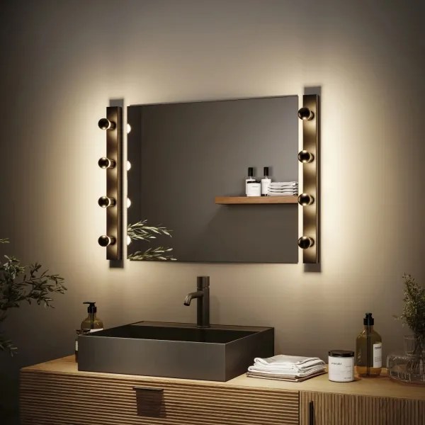 Paulmann 80099 - 4xE14/40W IP44 Fürdőszobai tükörmegvilágító REGULA 230V fekete