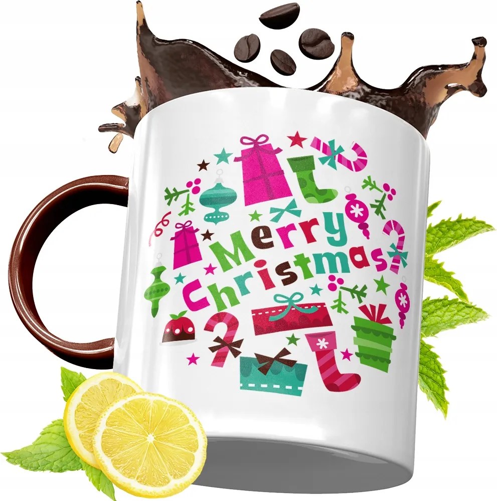 Bordó Karácsonyi Bögre Születésnapi Ajándék fényképes nyomtatással