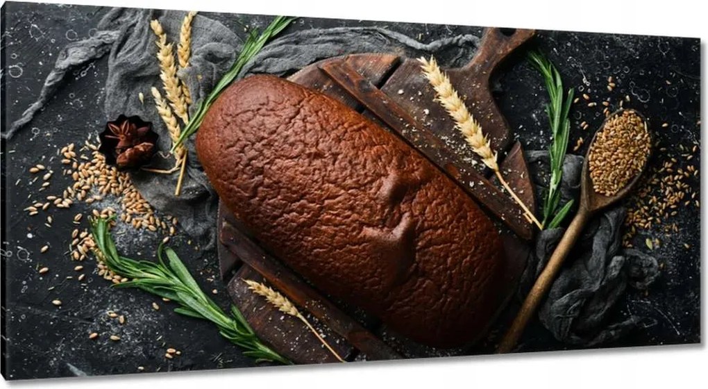 Vászonkép 115x55 Házi rozskenyér