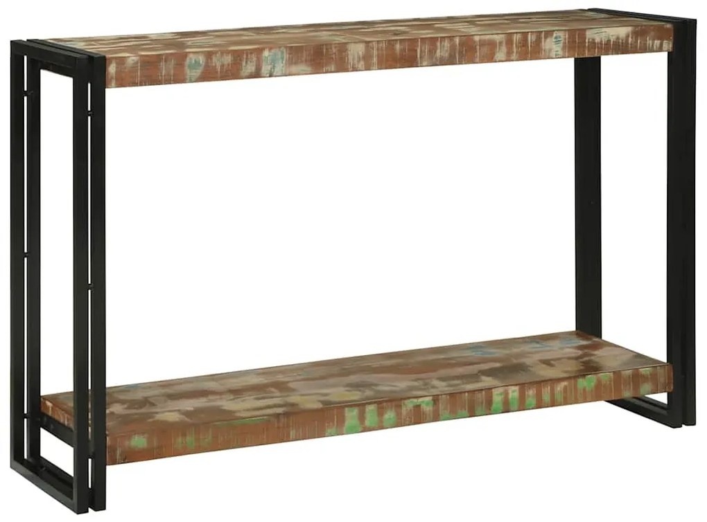 Konzolasztal 120 x 33 x 75 cm tömör újrahasznosított fa