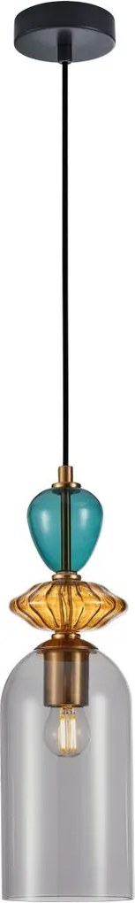 Italux modern függeszték busco fekete sokszínű arany itxpnd-30263-1cbrosg