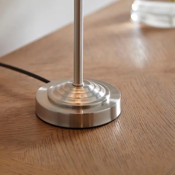 Endon 100646 - Asztali lámpa HIGHCLERE 1xE14/7W/230V bézs/matt króm