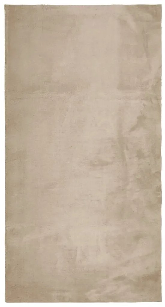 HUARTE homokszínű rövid szálú puha és mosható szőnyeg 80x150 cm