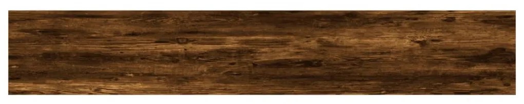 4 db füstös tölgy színű szerelt fa fali polc 60 x 10 x 1,5 cm