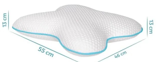 Anatómiai párna memóriahab töltettel 46x55 cm – Mila Home