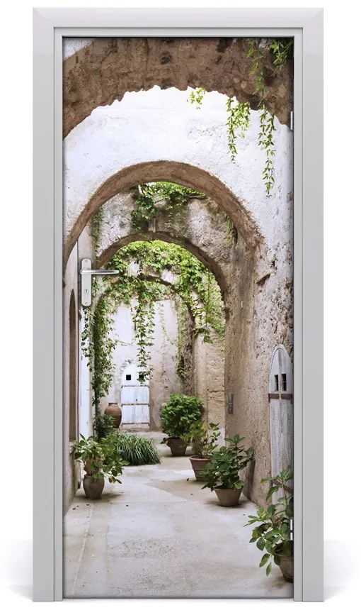 Ajtó tapéta Arcade a vár 75x205 cm
