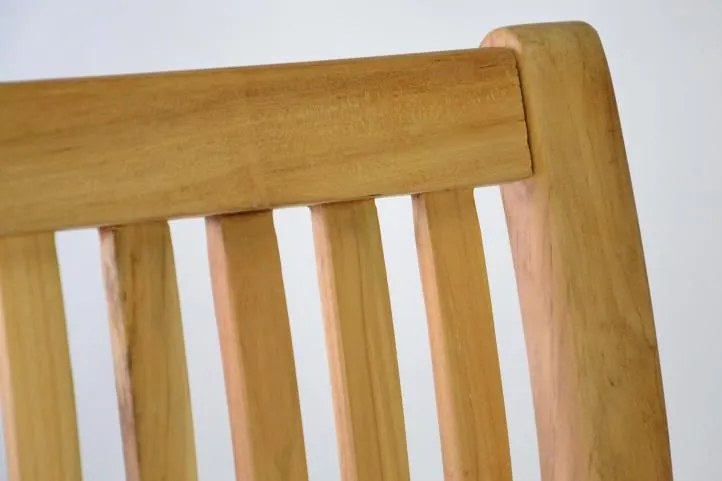 Kerti pad teakfa 180cm 3 személyes prémium natur kivitelben