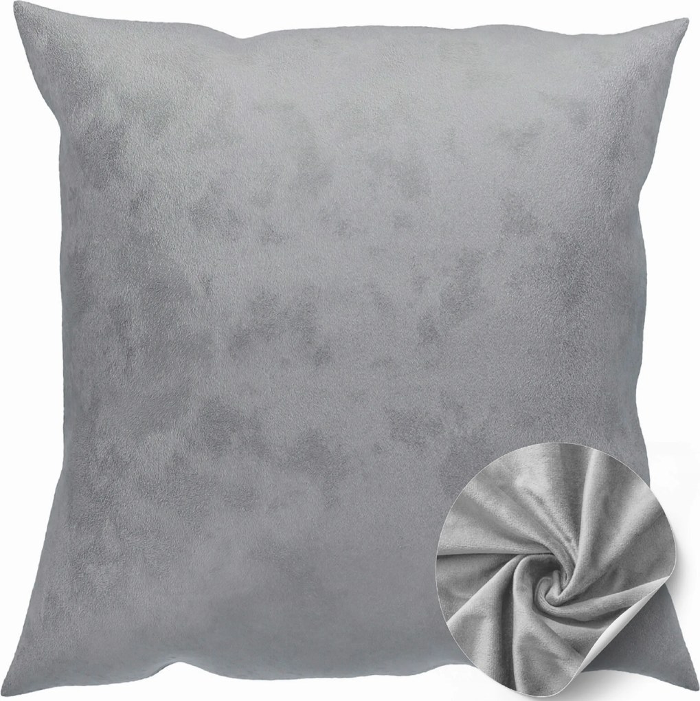Párnahuzat, sima velúr, 50x50 cm, kész dekoratív párnahuzatok a nappaliba