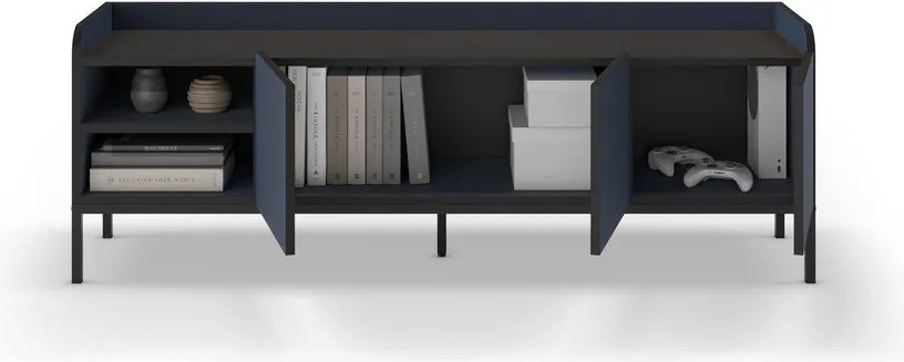 Kék TV-állvány 160x55x42 cm Adara – Marckeric